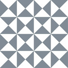Stickers carrelage 15 x 15 cm - triangles gris et blanc
