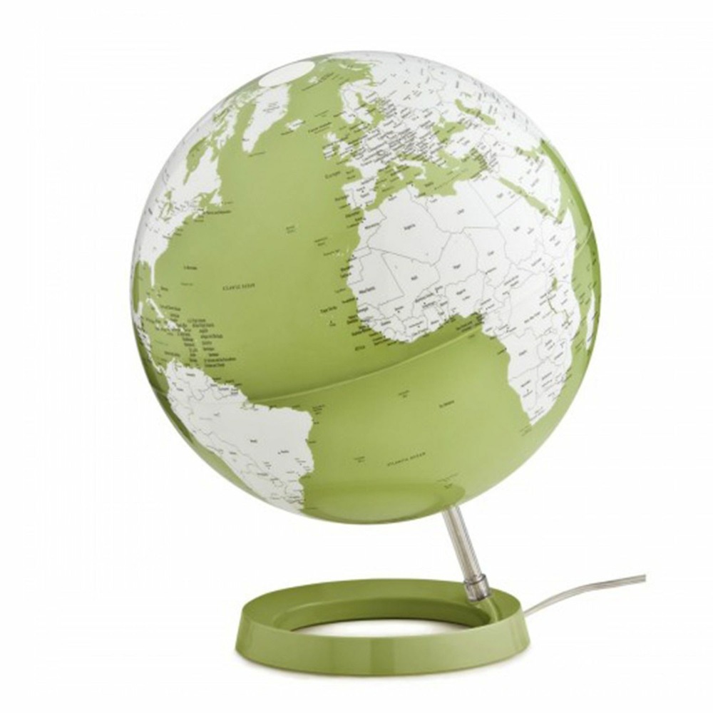 Globe terrestre lumineux light & colour ø 30 cm - pastel vert