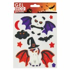 Stickers gel halloween - licorne et panda