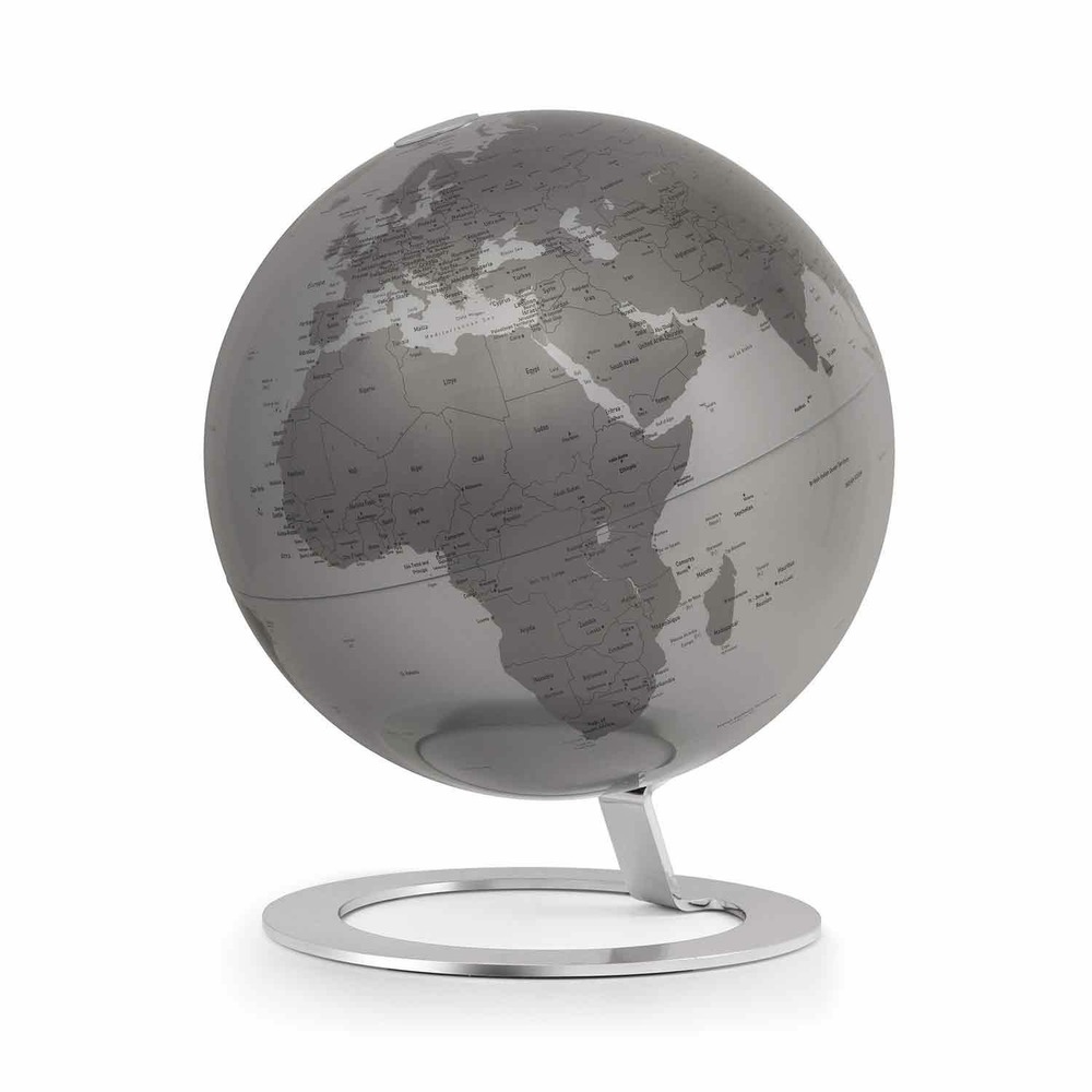 Globe terrestre lumineux iglobe ø 25 cm - argent