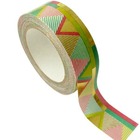 Masking tape doré 1,5 cm x 10 m - aztèque - multicolore