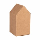 Kit boîte à plier - maison - kraft - 14 x 7,5 x 7,5 cm