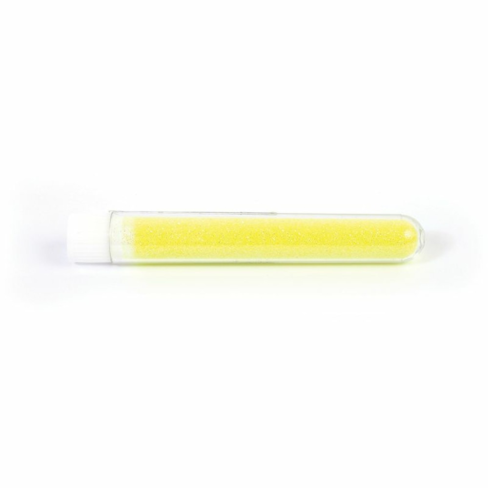 Paillettes en poudre biodégradables 2,7 g - jaune fluo