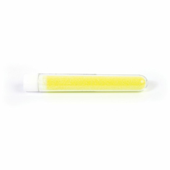 Paillettes en poudre biodégradables 2,7 g - jaune fluo