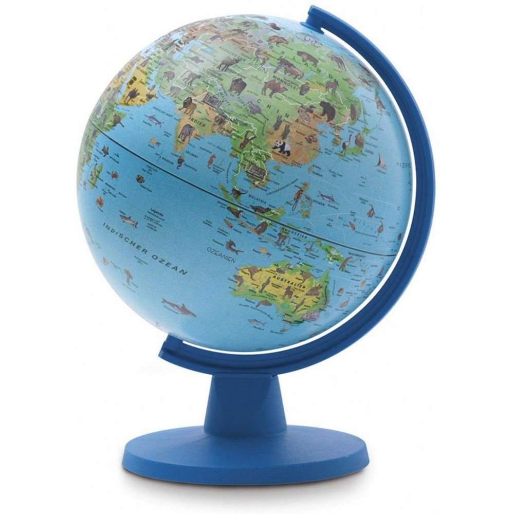Mini globe terrestre safari pour enfant ø 16 cm