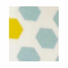 10 masking tapes avec motifs bleus et jaunes 10 m x 15 mm