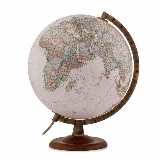 Globe terreste lumineux gold executive ø 30 cm