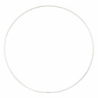 10 cercles en métal blanc - ø 15 cm
