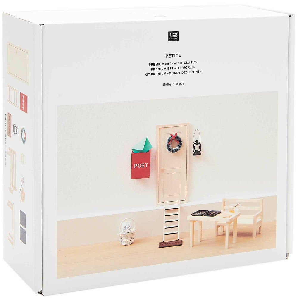 Le monde des lutins de noël miniatures 15 pièces