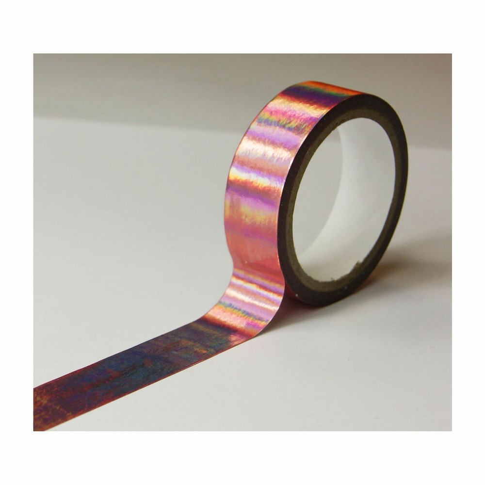 Masking tape - iridescent rose - brillant - repositionnable - 15 mm x 10 m