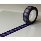 Masking tape - motifs violet - repositionnable - 15 mm x 10 m