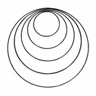 5 anneaux métalliques 10-15-20-25-30 cm