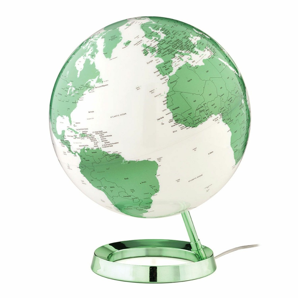 Globe terrestre lumineux light & colour ø 30 cm - vert