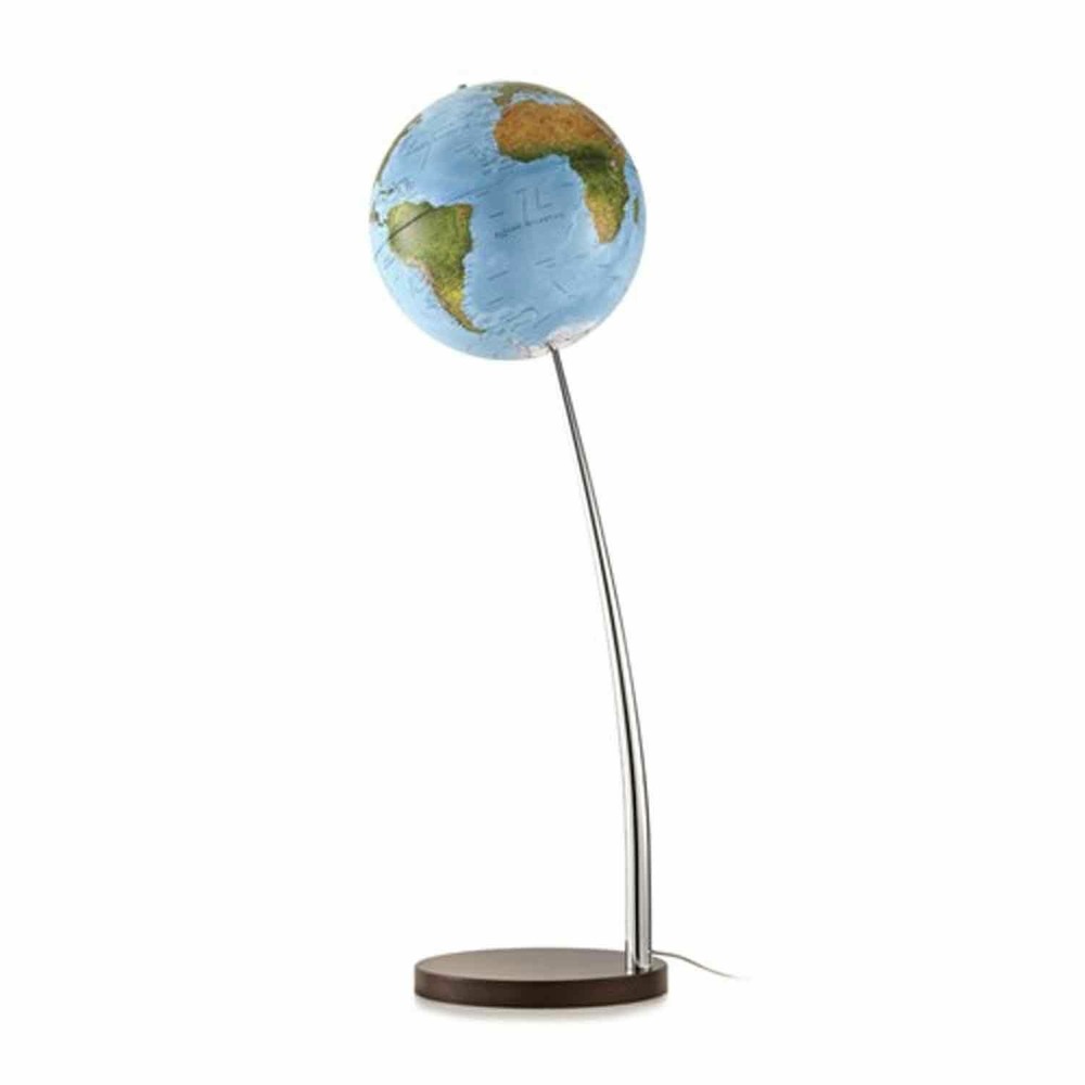 Globe terrestre lumineux sur pied ø 37 cm - vertigo blue