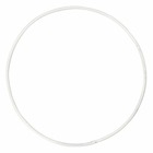 10 cercles en métal blanc - ø 10 cm
