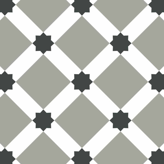 Stickers carrelage 15 x 15 cm - carreaux étoilés