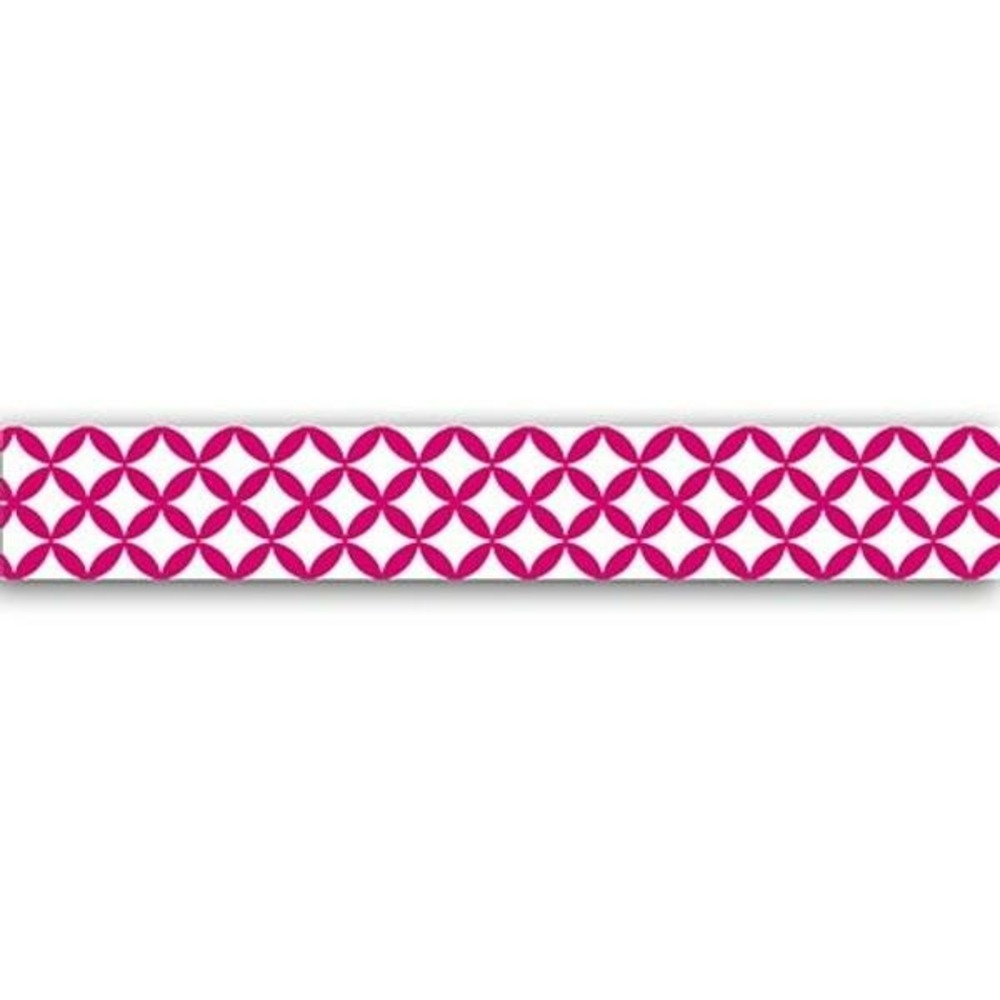 Masking tape fuchsia et blanc 10 m