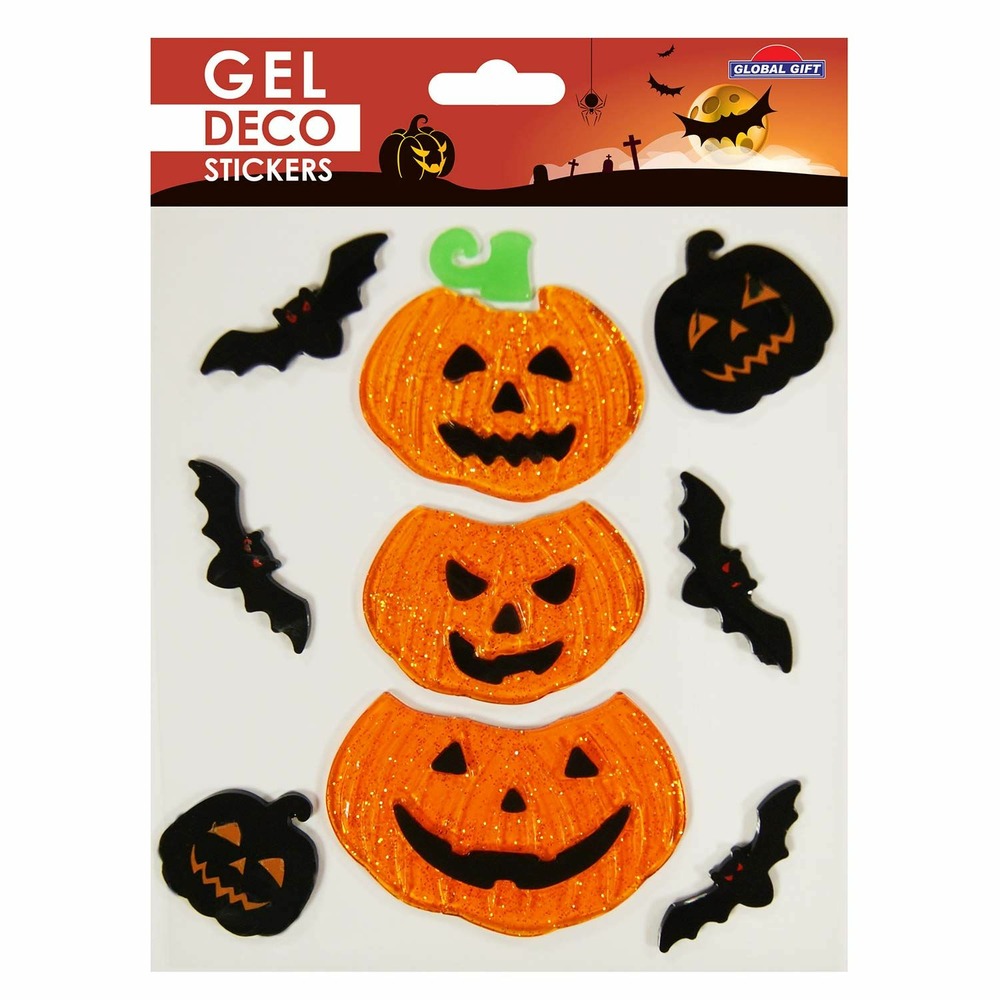 Stickers gel halloween - citrouilles