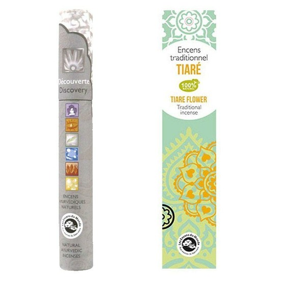 Encens indien frangipanier 20 bâtonnets + encens ayurvédique 14 bâtonnets