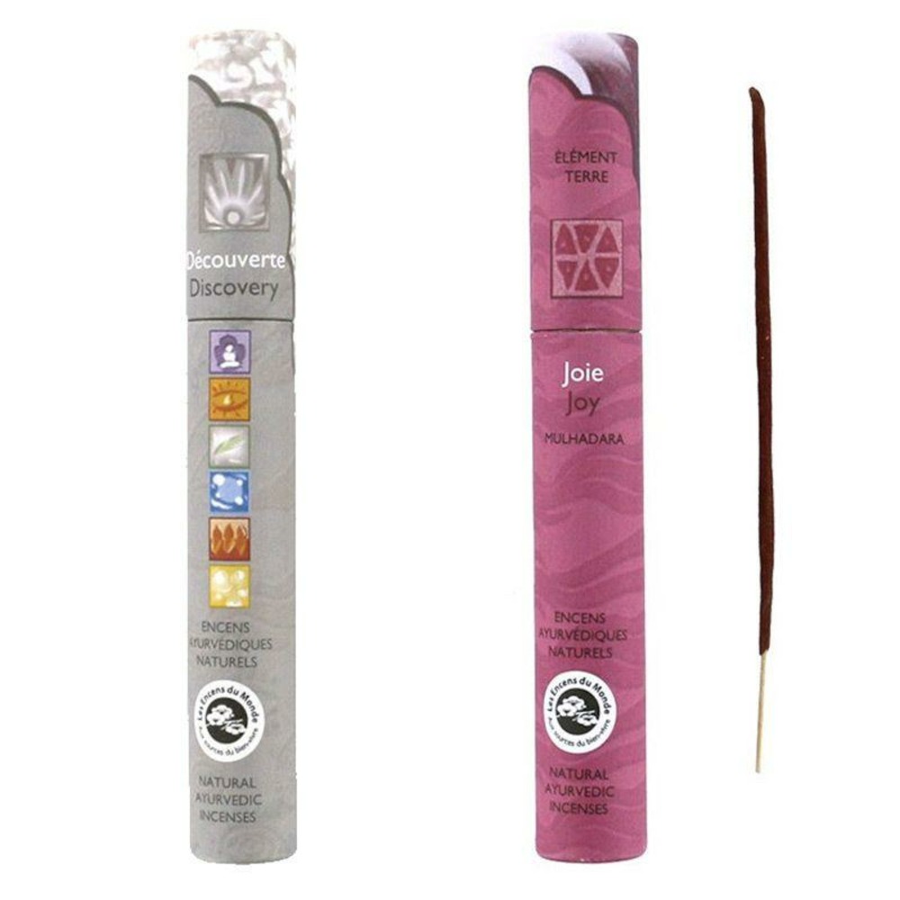 30 bâtonnets d'encens ayurvédique joie & découverte