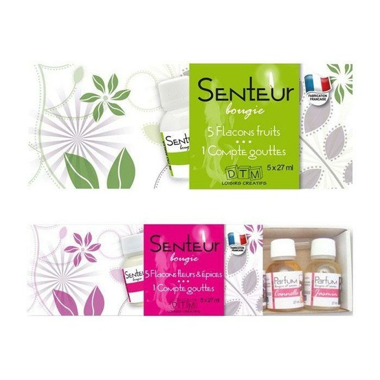 Coffret 10 arômes d'épices & fruits pour bougies