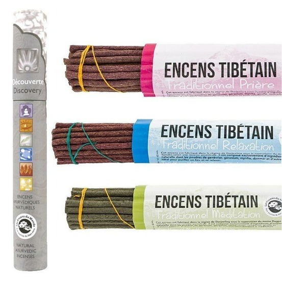 Encens tibétain 95 bâtonnets + encens ayurvédique découverte 14 bâtonnets