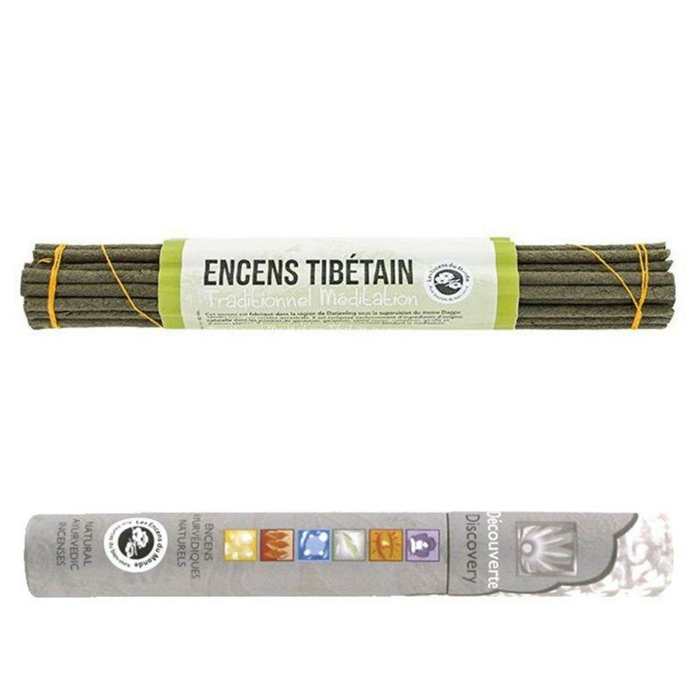 Encens tibétain méditation 35 bâtonnets + encens ayurvédique 14 bâtonnets