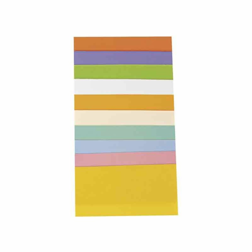 Feuille de cire kit pastel 10 couleurs 10 x 5 cm