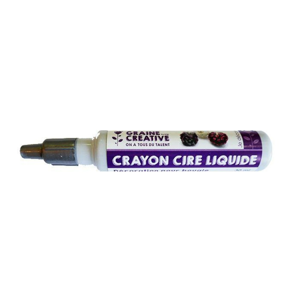 Crayon cire liquide pour bougie - gris