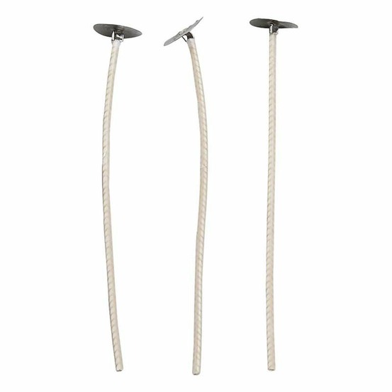 50 mèches à bougie cirées - 10 cm x 2 mm