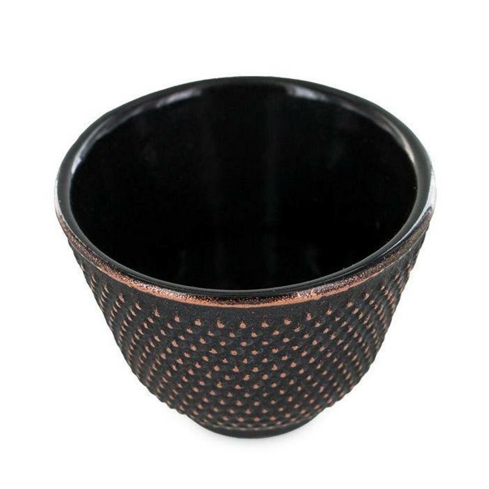 Porte-encens coupelle en fonte zen noir et doré