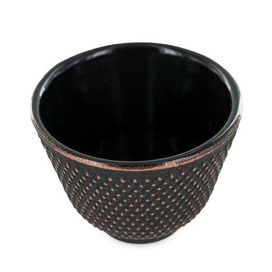 Porte-encens coupelle en fonte zen noir et doré