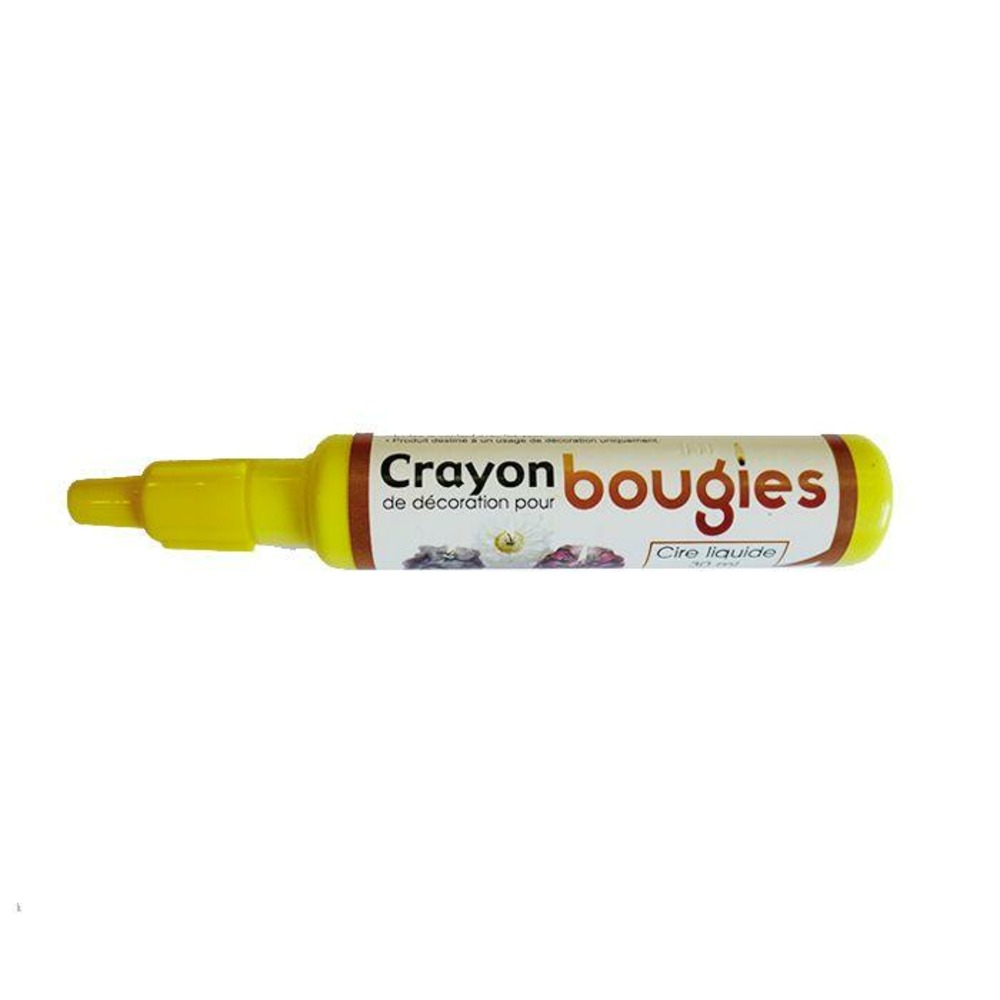 Crayon cire liquide pour bougie - jaune