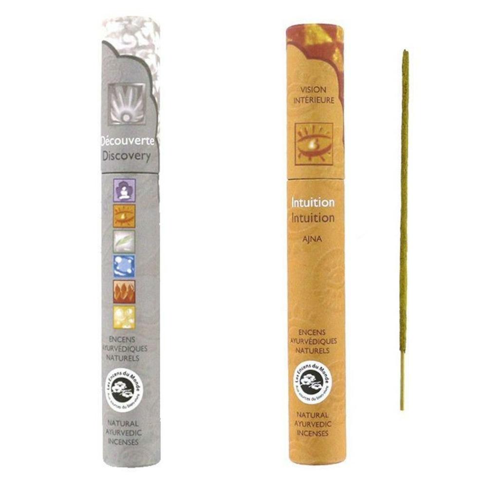 30 bâtonnets d'encens ayurvédique intuition & découverte