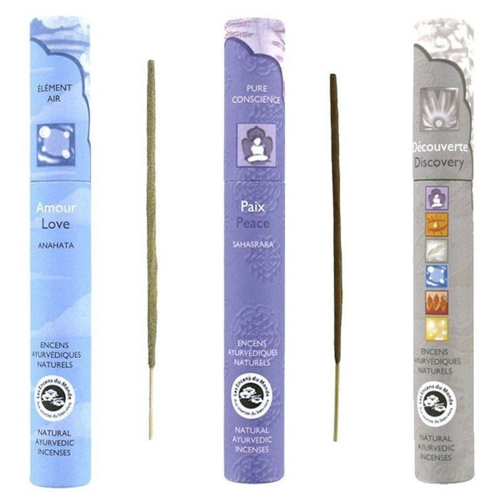 Kit d'encens ayurvédique - paix, amour, découverte