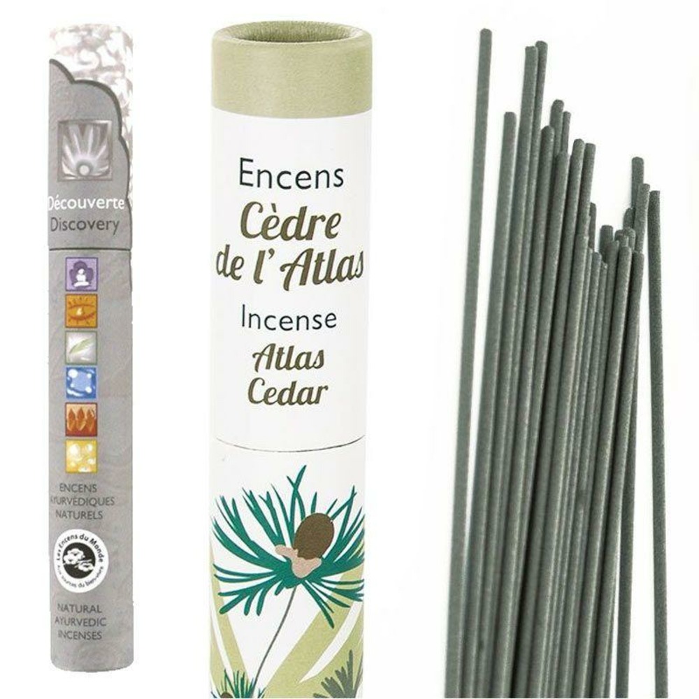 Encens cèdre de l'atlas 30 bâtonnets + encens ayurvédique 14 bâtonnets