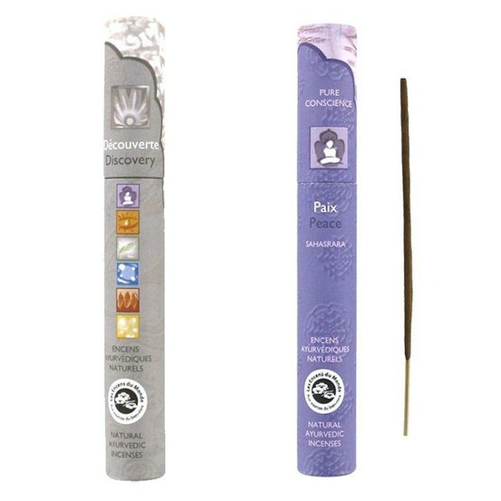 30 bâtonnets d'encens ayurvédique paix & découverte