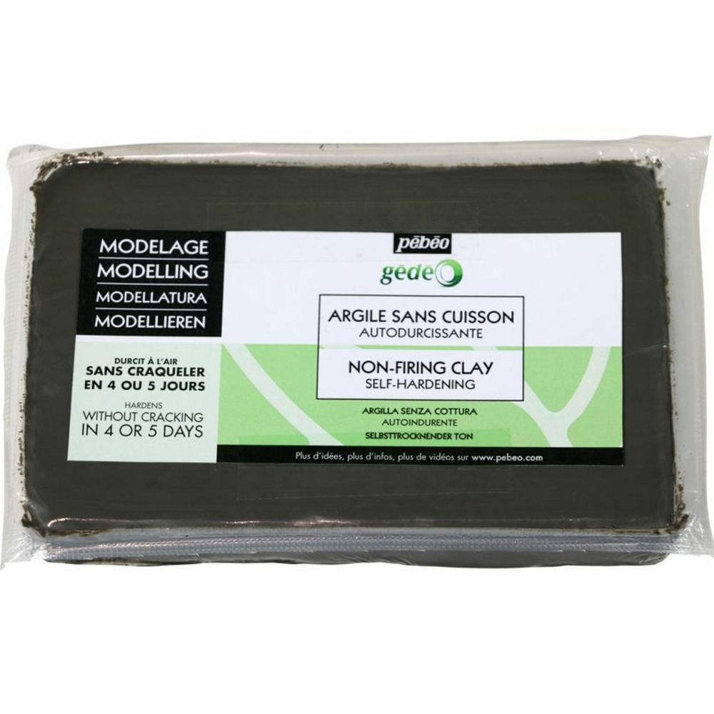 Pain d'argile sans cuisson - gris béton - 1,5 kg