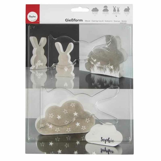 Moule 2 lapins - différentes tailles