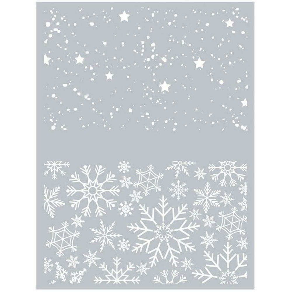Pochoir pâte polymère noël 11,4 x 15,3 cm
