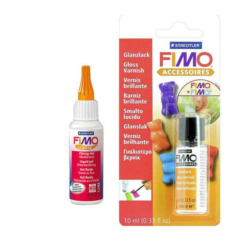 Pâte polymère soft liquide 50 ml + vernis brillant 10 ml - staedtler