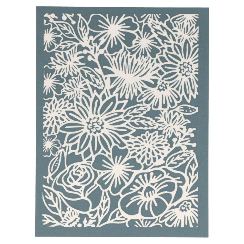 Pochoirs pour sérigraphie sculpey - floral