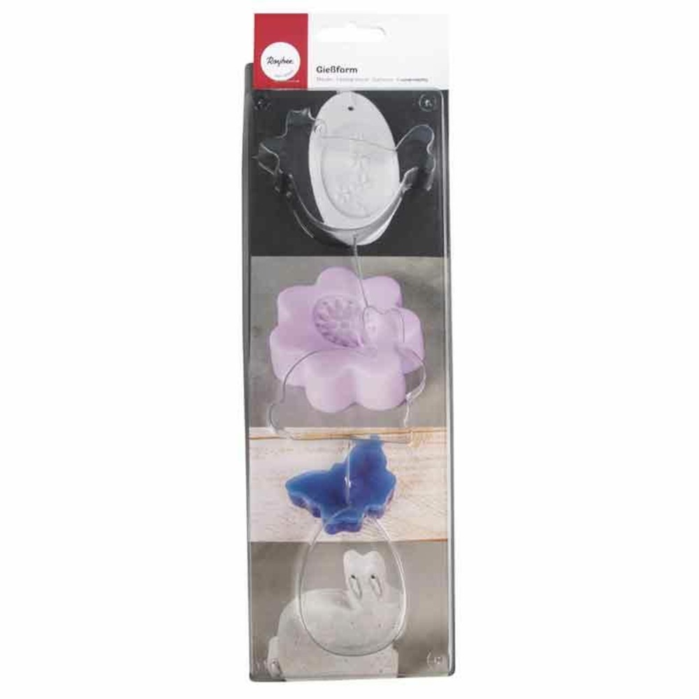 Set de 3 moules 14 x 11 x 3 cm