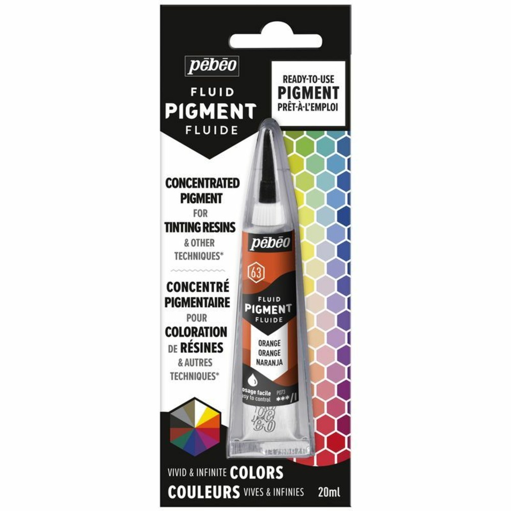 Colorant pigmenté pour résine - orange - 20 ml