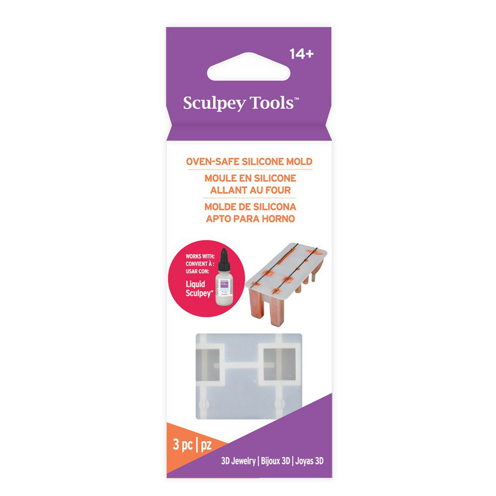 Moule 3d en silicone pour bijoux - sculpey