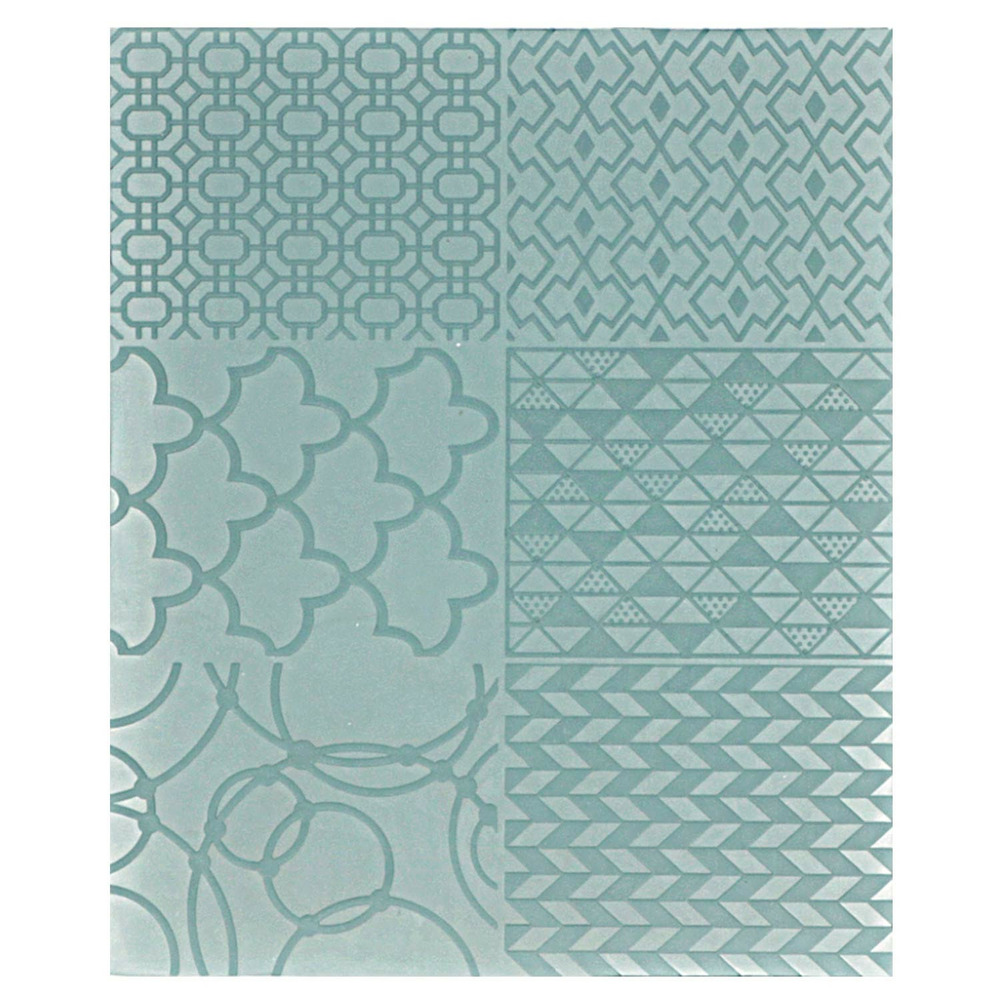 2 feuilles de texture sculpey - géométrique