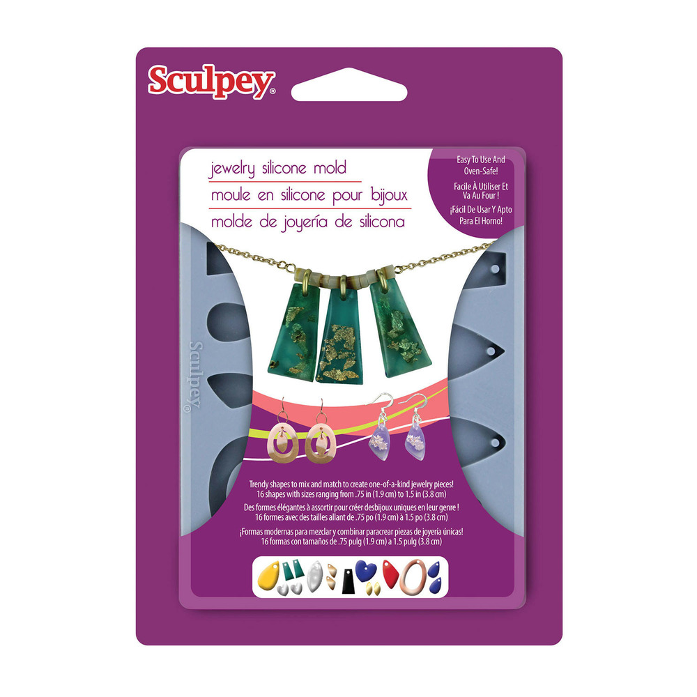 Moule en silicone pour fabrication de bijoux - sculpey