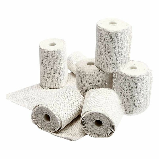 80 bandes plâtrées en rouleau 2,7 m