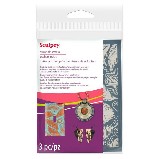 Pochoirs pour sérigraphie sculpey - nature