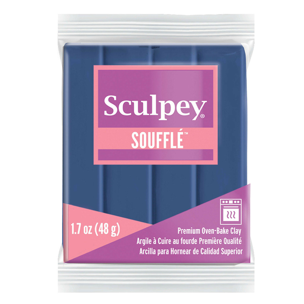 Pâte polymère sculpey 48 g - bleu nuit